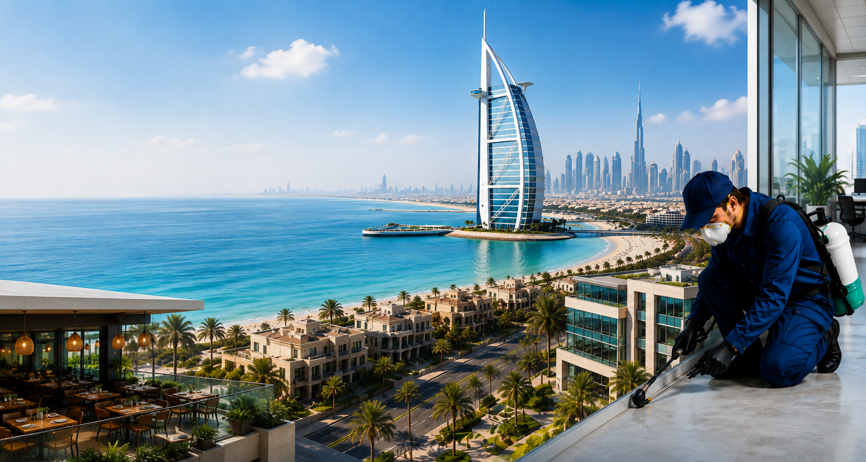 Professional pest control services in Jumeirah Bay Island and Jumeirah